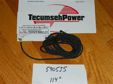 small engine parts starter rope recoil parts genuine tecumseh pull starter rope kit fits