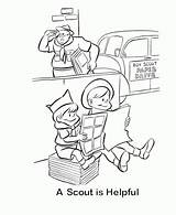 Scout Cub sketch template