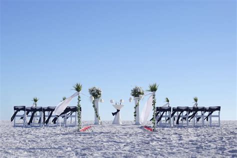 column dreams beach wedding package florida sun weddings siesta key