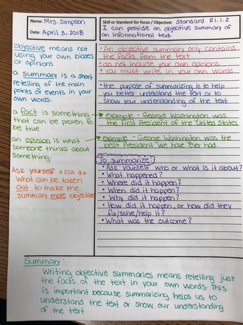 cornell notes effectively   laguage arts classroom teach