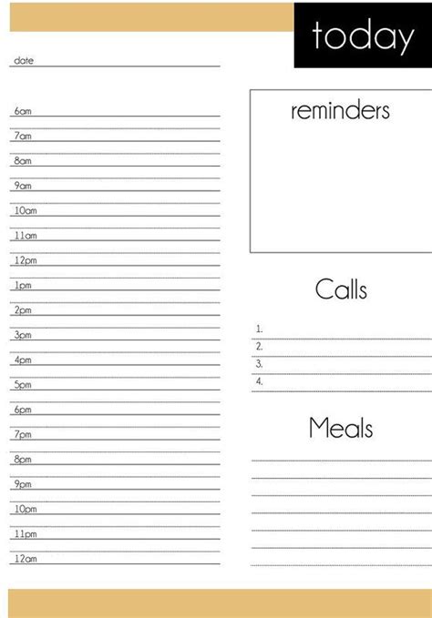 daily   list daily planner printable daily planner printables