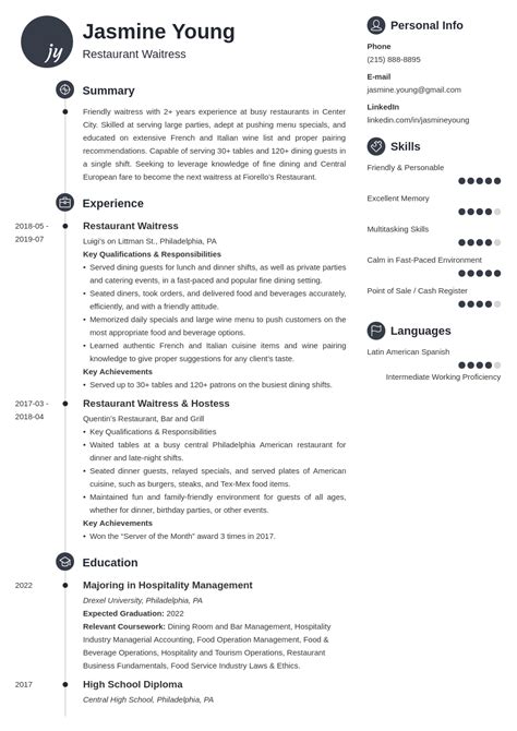 resume template teenager