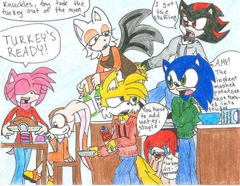 a chaotic sonic thankgiving by sushibeth on deviantart