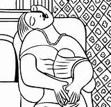 Picasso Coloring Pages Pablo Dream Thecolor La Life Still Para Rêve Paintings Coloriage Adult Therapy Famous Printable Obras Stress Anti sketch template