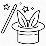Hat Magic Drawing Rabbit Entertainment Wizard Wand Circus Stick Drawings Icon Paintingvalley Getdrawings sketch template
