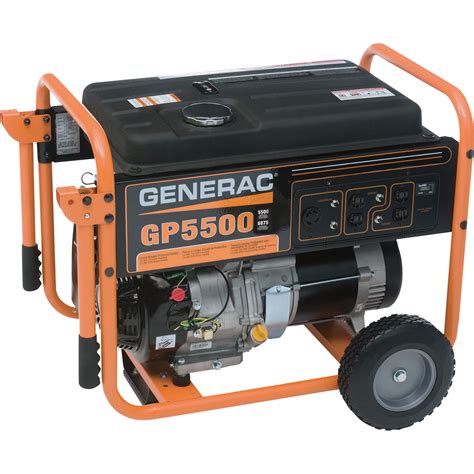 Free Shipping — Generac Gp5500 Portable Generator — 6875 Surge Watts