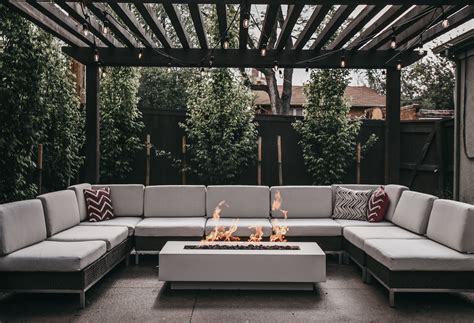 fire pit furniture modern outdoor living art home decor