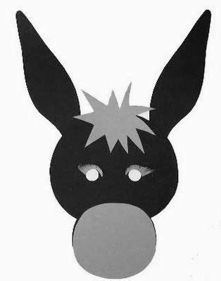 resultado de imagen de  printable donkey masks donkey mask donkey