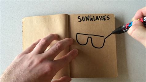 how to draw sunglasses youtube