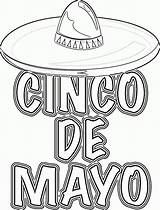 Mayo Cinco Sombrero Mexicanos Tradicionales Mexicaanse Vakantie Thebalance Kleurplaten sketch template