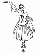 Coloring Ballerina Pages Dance Girl Awesome Tap Renaissance Ballet Positions Getcolorings Printable Color sketch template