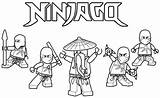 Coloring Ninjago Lego Pages Printable Print sketch template