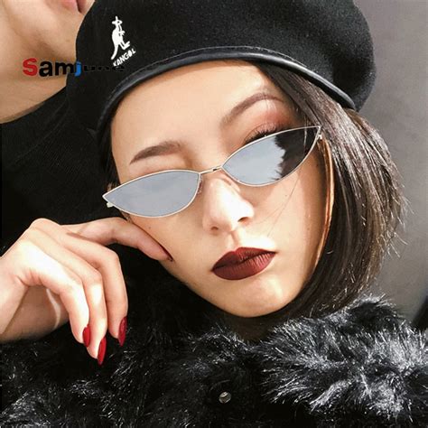 Samjune Korean Style Cute Cat Eye Sunglasses Women Mini