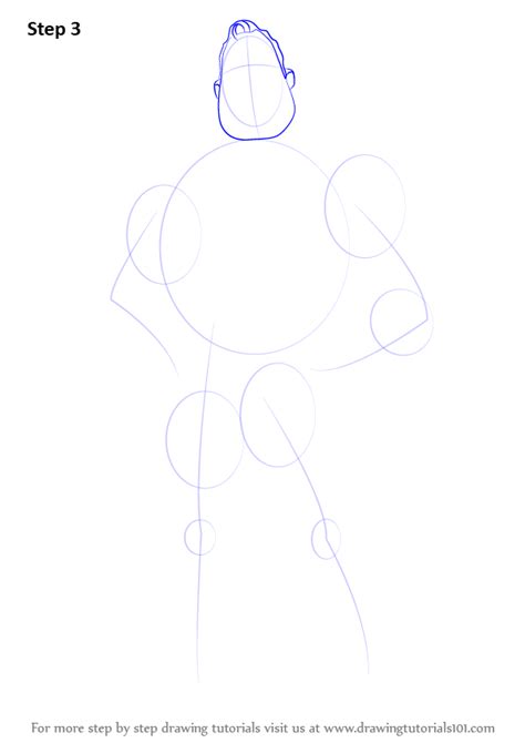 Learn How To Draw Mr Incredible From The Incredibles The