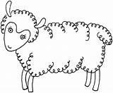 Sheep Coloring Farm Template Animal Illustration Pages Templates Printable Gif Puzzle sketch template