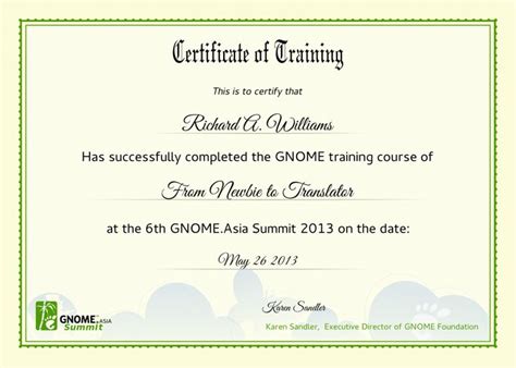 training certificate template word format training certificate