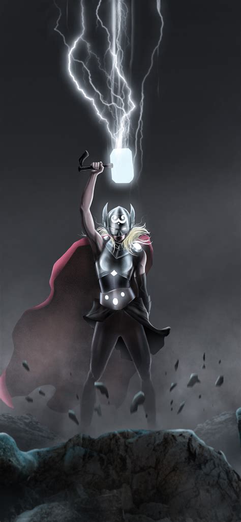 resolution jane foster lifting mjolnir art iphone xsiphone