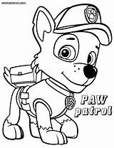Paw Patrol Coloring Pages Printable Printables Print Chase Pdf Halloween Color Rocky Template Colorings Getcolorings Gif Popular sketch template