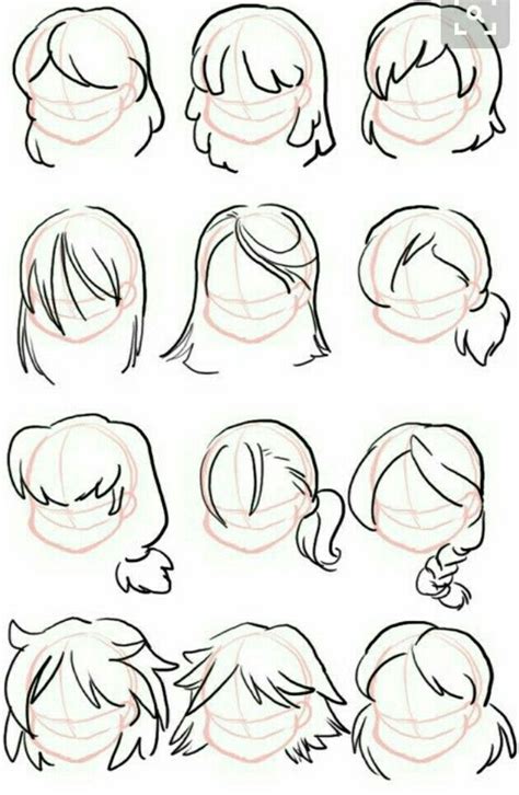 simple hair style   art reference poses cartoon art styles