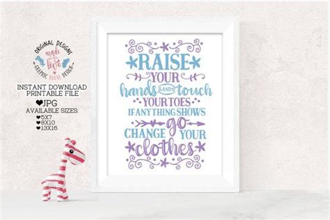 raise your hands touch your toes nursery printable bathroom etsy