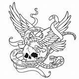 Snake Skull Getcolorings Colorfy Raskrasil sketch template