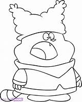 Chowder Coloring Pages Cartoon Network Characters Getcolorings Color sketch template