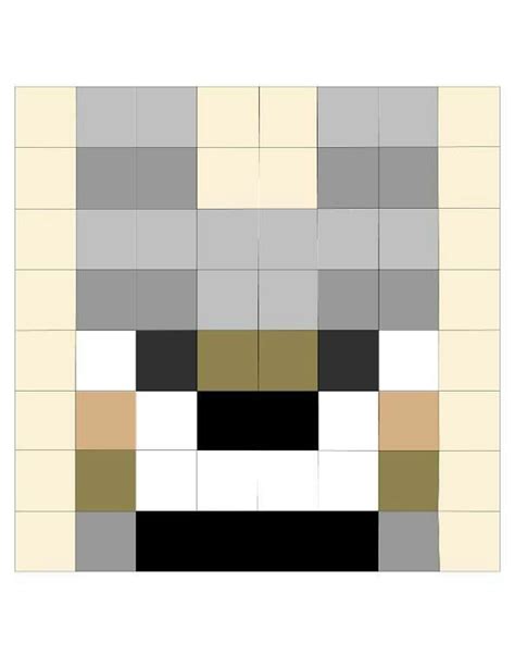 Minecraft Wolf Pixel Art Grid Pixel Art Grid Gallery