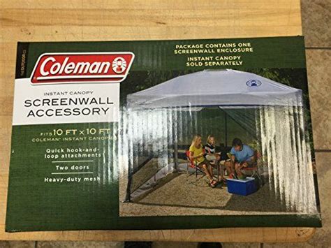 coleman screenwall accoessory fits  instant canopies continue   product   image