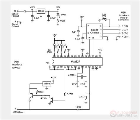 diy obd  usb wiring diagram auto repair manuals obd ii  usb cable pinout obd  usb