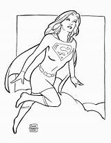 Coloring Supergirl Pages Getcolorings Getdrawings Printable Print sketch template