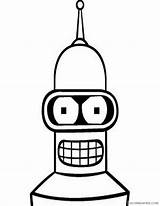 Coloring4free Futurama Coloring Printable Pages sketch template