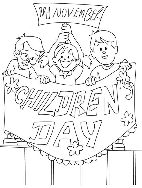 childrens day coloring pages coloring home