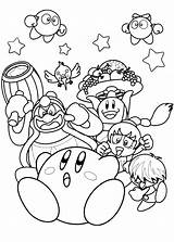 Kirby Coloring Nintendo Pages Characters Printable Drawing Ninja 塗り絵 Sword Color Supercoloring Mario ぬりえ 無料 Getdrawings Friends Print Kids Getcolorings sketch template