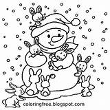 Winter Snowman Frosty Claws Bonnet sketch template