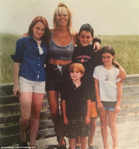 lindsay lohan posts flashback photo with her mother and