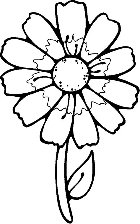 simple flower coloring pages coloring home