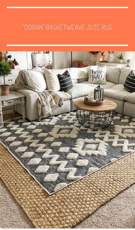 jute rug layered bedroom doran basketweave jute rug rugs  carpet