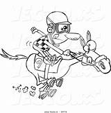 Jockey Horse Coloring Pages Race Cartoon Horses Getcolorings Color Getdrawings Printable sketch template