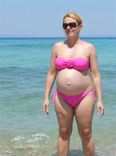 pregnant in a pink bikini porn pic eporner
