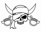 Pirate Symbol Coloring Pages Coloringcrew Colorear Dibujo Skulls Tatoos Pirates sketch template