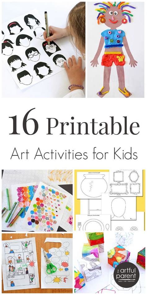 printable arts  crafts worksheets