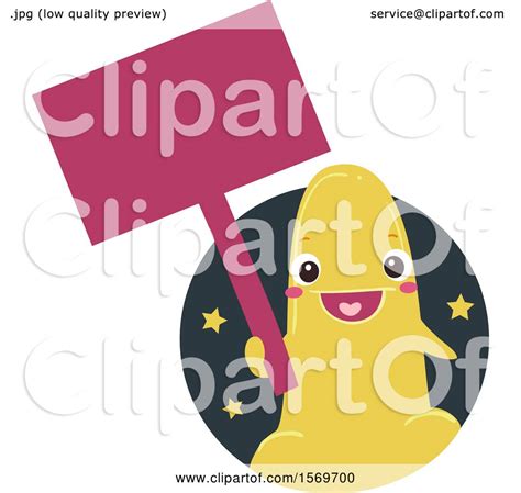 Clipart Of A Dildo Sex Toy Character Royalty Free Vector Illustration