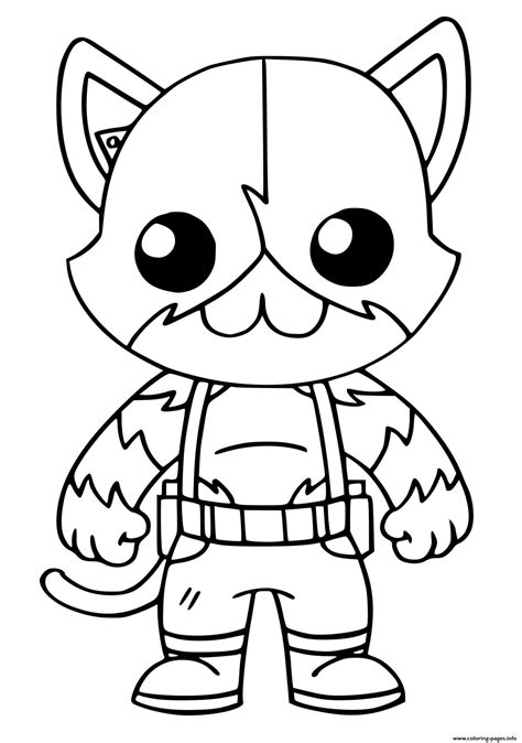 meowscles top secret fortnite coloring page printable