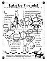 Tobacco Pup Petey Activity Dangers Book sketch template