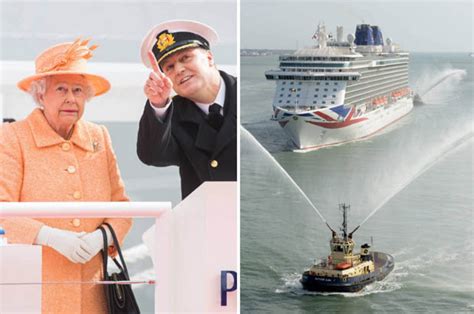 Queen Attends Naming Ceremony For £500million Cruise Ship