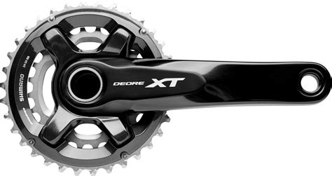 shimano deore xt fc   crankset  speed   tanden outboard