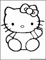 Kitty Hello Coloring Pages Page2 Kids Drawings Fun Girl Printable Clipart Easy Colouring Color Popular Print Library sketch template