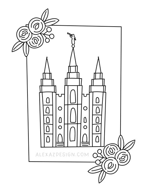 general conference coloring pages scenery mountains