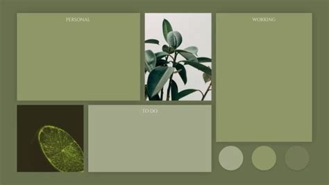 green organic personalize desktop organizer desktop wallpaper template