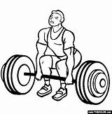 Weightlifting Racewalking Thecolor sketch template